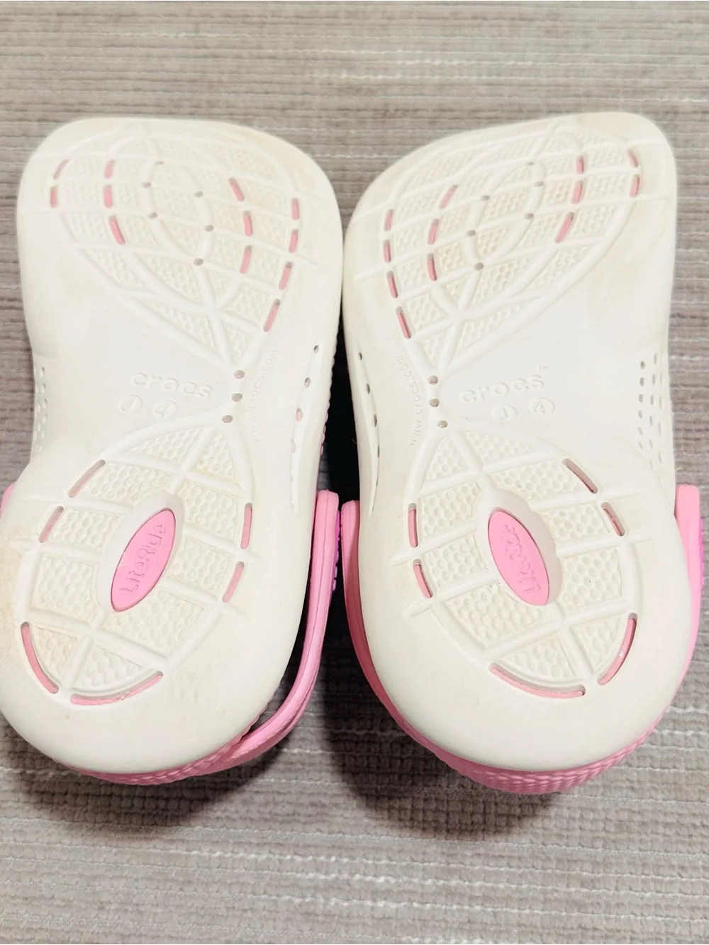 Crocs LiteRide 360 Clog Kids J4 Taffy Pink Synthetic Sandals Shoes 207021 EU 36